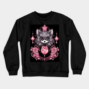 Cute Black Pom Crewneck Sweatshirt